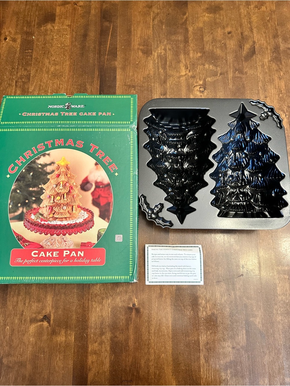 Nordic Ware Christmas Tree Cake Pan 3D Holiday Baking Hosting Party